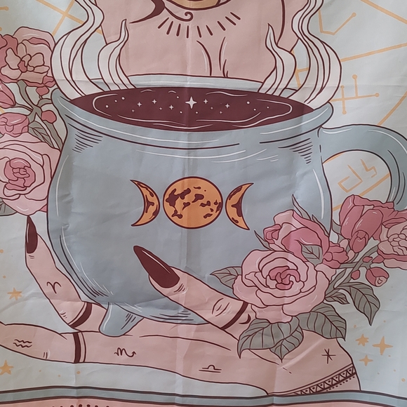 Coffee Scarf Mystical Goth Zen Themes - Picture 3 of 5